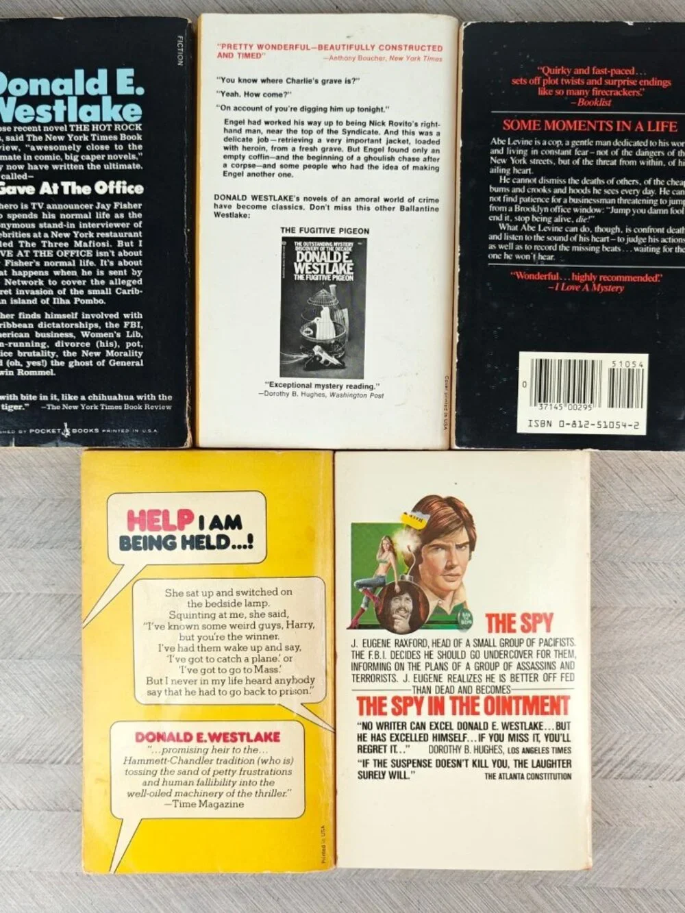 Donald E. Westlake Lot Of 5 Mass Market Paperback Books Vintage Mystery Crime
